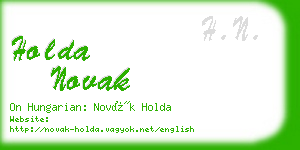 holda novak business card